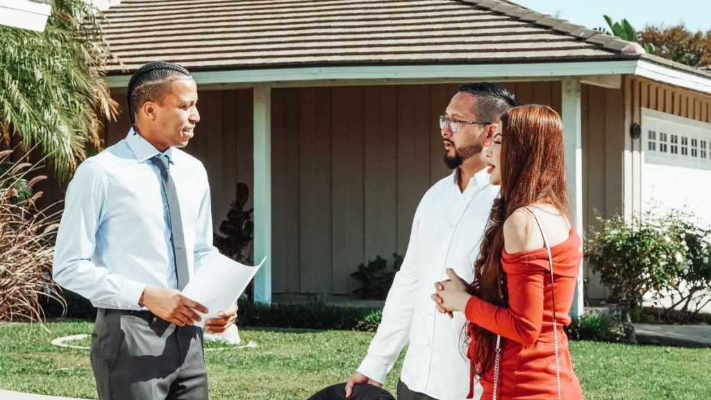 A family discusses their mortgage options to find the best fit for their budget