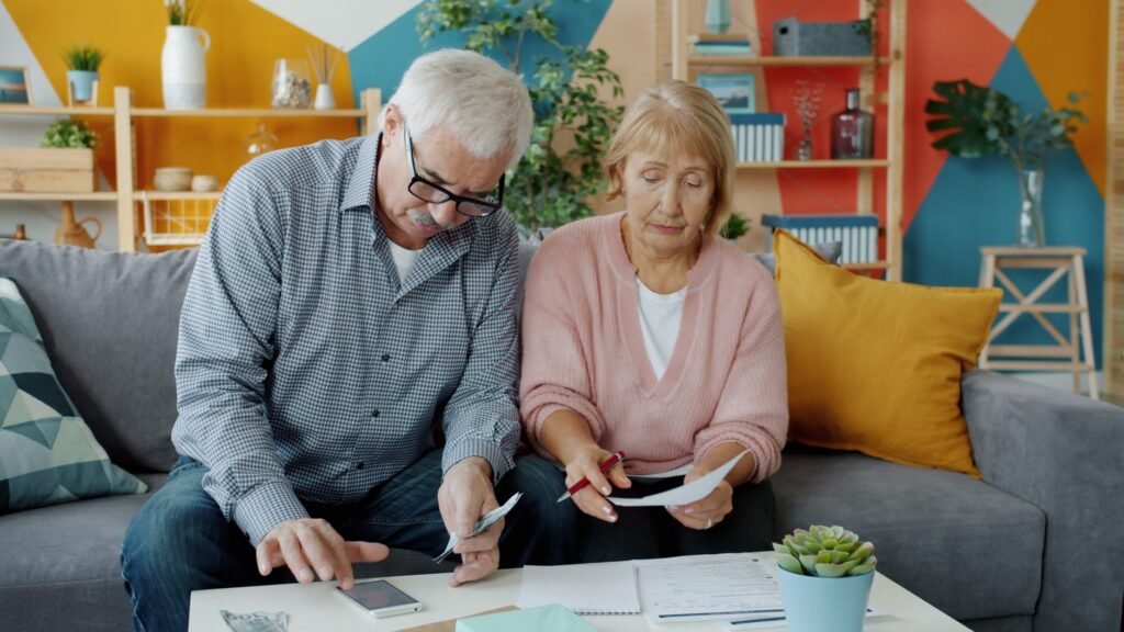 Individual calculating retirement savings
